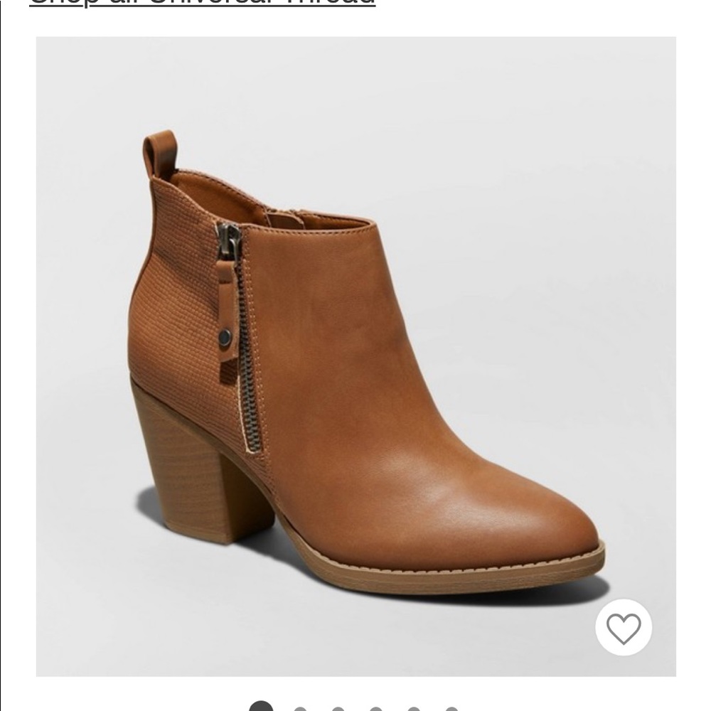 Brown booties worn once!!!